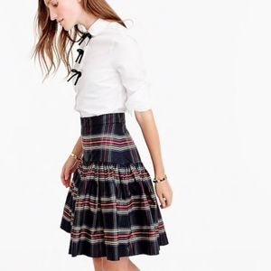 J. Crew Women's Plaid Tafetta Skirt Tartan Plaid 0